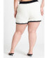 Plus Size Knitted Crochet Short