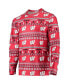 Комплект пижамы Concepts Sport Red Wisconsin Badgers Ugly Sweater Long Sleeve T-shirt and Pants Sleep Set