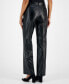 Petite Faux-Leather Pull-On Pants