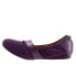 Softwalk Sierra S1962-720 Womens Purple Wide Leather Mary Jane Flats Shoes 6.5