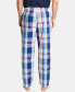 Men's Cotton Plaid Pajama Pants