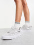 Vans Knu Skool Chunky Trainer in grey and silver