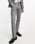 Jack & Jones Premium super slim fit stretch wool mix suit trousers in grey