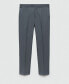 Men's Pleats Detail Suit Pants