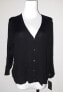 Alfani women's Sweater Long Sleeve Button Down cardigan Black White 0X