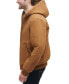 Men's Hooded Zip-Front Fleece-Lined Bomber Jacket