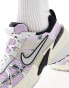 Nike V2K trainers in silver and purple