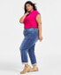 Plus Size Slim Tech Rolled-Cuff Boyfriend Jeans, Created for Macy's