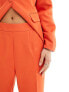 Extro & Vert Petite tailored kickflare trousers in rust co-ord