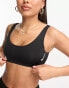 Nike Swimming Icon Sneakerkini scoop neck bikini top in black