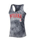 Женская пижама Concepts Sport womens Charcoal Indiana Hoosiers Billboard Tie-Dye Tank Top and Shorts Sleep Set