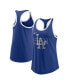 Women's Royal Los Angeles Dodgers X-Ray Racerback Performance Tank Top