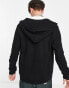 AllSaints Raven zip hoodie in black