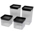 BRABANTIA Tasty+ Square Canister Container 4 Units