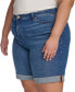 TH Flex Plus Size Cuffed Denim Shorts, Created for Macy's