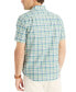 Men's Classic-Fit Stretch Plaid Button-Down Shirt