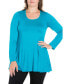 Women's Plus Size Poised Swing Tunic Top