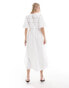 Nobody's Child Maureen midaxi dress in white