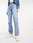 Stradivarius STR straight leg jean in medium wash