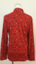 Karen Scott Women's Petite Mock Neck Printed Long Sleeve Top Red Amore PL