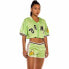 GRIMEY Jungle Punch Mesh Crop short sleeve v neck T-shirt