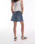 Topshop denim lover short in mid blue