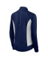 Women's Navy Dallas Cowboys Studio Fitted Full-Zip Gym Track Jacket