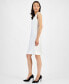 Notched-Neck Sheath Dress