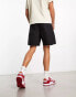 New Look zip pocket cargo shorts in black