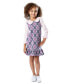 Toddler & Little Girls Argyle Print Jumper Dress