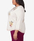 Plus Size Classic Sunflowers And Birds Top