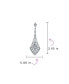 Art Deco Style Fan Teardrop Crystal Chandelier Prom Statement Earrings For Women For Brass