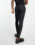 ASOS DESIGN super skinny smart joggers in black