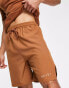 VAI21 woven short co-ord in brown