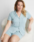 Women's 2-Pc. Short-Sleeve Notched-Collar Pajama Set XS-3X, Created for Macy's