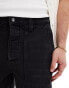 ASOS DESIGN baggy carpenter jeans in washed black