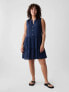 Eyelet Mini Shirtdress