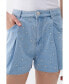 Women's Dart Detailed Denim Shorts