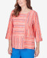 Women's Neptune Beach Geometric Blouse with Button Details