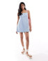 ASOS DESIGN denim cami mini dress in bleach wash