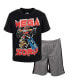 Toddler Boys T-Shirt and Mesh Shorts Outfit Set to