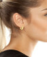 Gold-Tone Sculpted Hoop Earrings