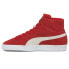 Puma Suede Mid Xxi Lace Up Mens Red Sneakers Casual Shoes 38020503