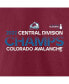 Men's Burgundy Colorado Avalanche 2022 Central Division Champions T-shirt