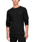 Men's Ribbed Long-Sleeve Pajama Shirt