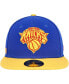 Men's Blue New York Knicks Side Patch 59FIFTY Fitted Hat