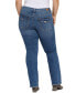 Plus Size Mid Rise Flap Pocket Bootcut Jeans