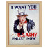 Bilderrahmen I Want You for U.S. Army