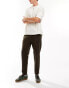 Jack & Jones slim clean jersey drawstring trouser in brown