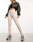 New Look faux leather leggings in cream